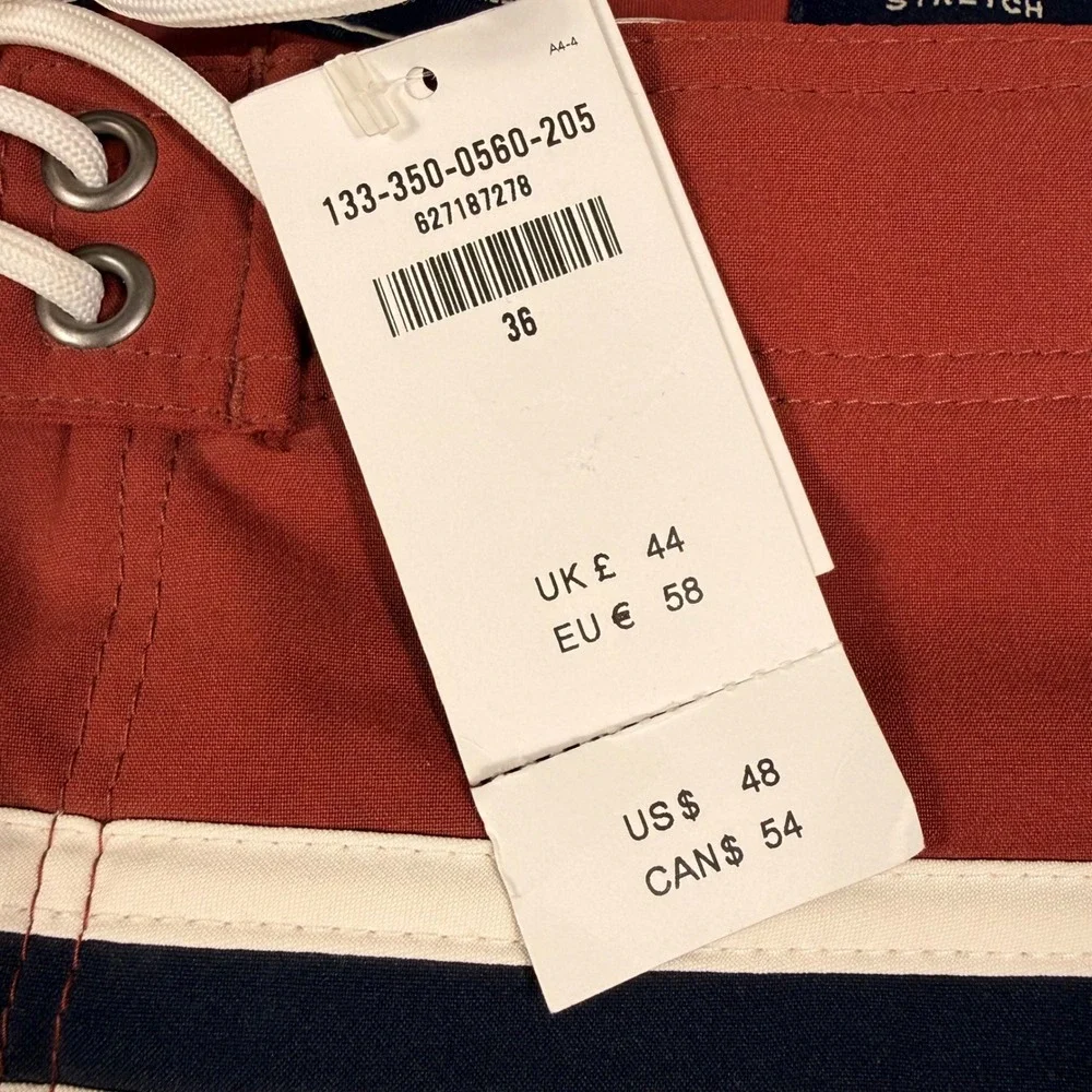 Abercrombie & Fitch‎ Board Shorts 36 Navy Red 9